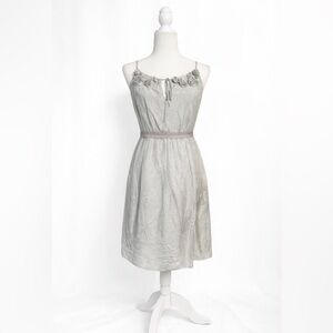 Ann Taylor LOFT Silk Blend Floral Detail Dress – Size 4